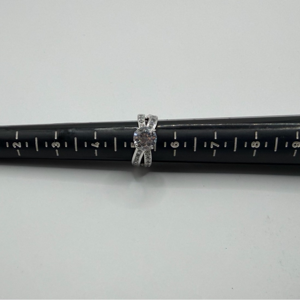 NWOT Cubic Zirconia Solitaire in 925 Sterling Silver Setting